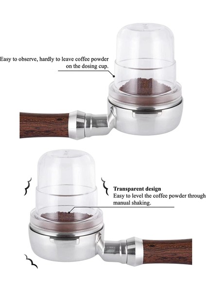 58 mm Dozaj Halkası Bira Kaseleri Kahve Koklama Kupa Toz Besleyici Tankı Kahve Sabotaj Espresso Cafe Aksesuarı (2 Adet) (Yurt Dışından) fırsatları