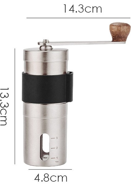 Taşınabilir Manuel Kahve Öğütücü - Yüksek Sertlik Konik Seramik Çapaklar Ince Toz Ayarlı Paslanmaz Çelik El (Yurt Dışından) modelleri