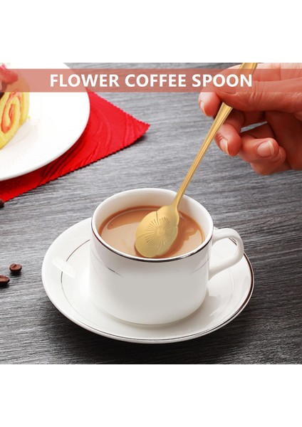 8 Adet Çiçek Kaşığı Kahve Çay Kaşığı Seti Paslanmaz Çelik Çiçek Tatlı Kaşığı Şeker Kaşığı Sofra Takımı Mutfak Cafe Veya Bar (Yurt Dışından) modelleri