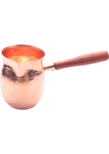 450ML Saf Bakır El Yapımı Kahve Çay Seti Türk Yunan Arapça Cezve Ahşap Saplı Kahve Makinesi Barista Için (Yurt Dışından) indirimleri