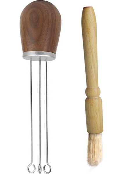 Iğne Tipi El TOKMAKLARI-58MM & 51MM Paslanmaz Çelik Kahve Karıştırıcı Espresso Makinesi Temizleme Fırçası ile Yardımcı Aletler (Yurt Dışından)