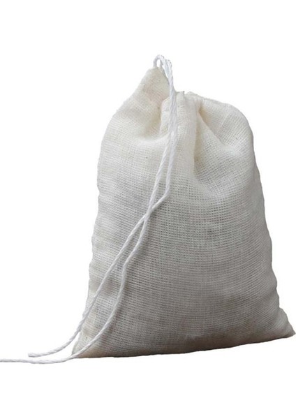 Pamuk Örgü Filtre Torbası Çay Süt Şarap Kahve Süzgeç Yeniden Kullanılabilir Net Manuel Mutfak Ev Aksesuarları 21X26 cm (Yurt Dışından)