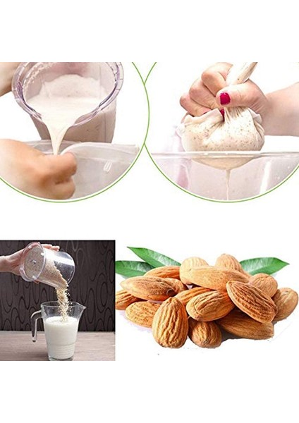 Pamuk Örgü Filtre Torbası Çay Süt Şarap Kahve Süzgeç Yeniden Kullanılabilir Net Manuel Mutfak Ev Aksesuarları 21X26 cm (Yurt Dışından) fiyatları