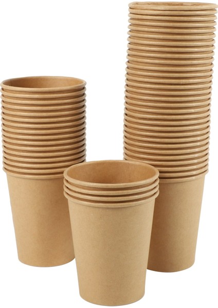 100 Adet/paket Kağıt Kahve Fincanı Tek Kullanımlık Kağıt Bardak Çevre Dostu Çay Bardağı Içme Aksesuarları (Yurt Dışından)