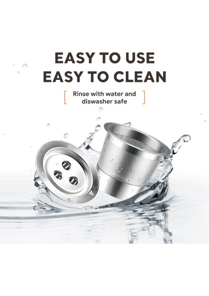 Ninja CFP201 CFP301 Kahve Makinesi Üç Delikli K Fincan Sirkülasyon Paslanmaz Çelik Kahve Kapsül Filtresi, 2 Adet (Yurt Dışından) indirimleri