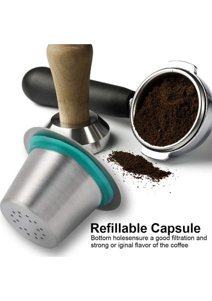 15 Adet Dolum Kahve Kapsülleri Paslanmaz Çelik Nespress Kahve Kapsülü Kahve Filtreleri Için Doldurulabilir Fincan (Yurt Dışından) fiyatları