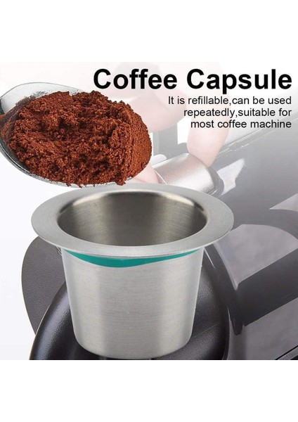 15 Adet Dolum Kahve Kapsülleri Paslanmaz Çelik Nespress Kahve Kapsülü Kahve Filtreleri Için Doldurulabilir Fincan (Yurt Dışından) modelleri