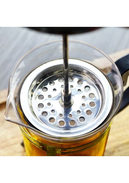 Cezve Basınçlı Kap Paslanmaz Çelik Filtre Çay Demleme Potu 600 ml Yüksek Borosilikat Kalın Cam Pot (Yurt Dışından) fırsatları