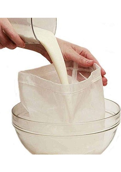 Pamuk Örgü Filtre Torbası Çay Süt Şarap Kahve Süzgeç Yeniden Kullanılabilir Net Manuel Mutfak Ev Aksesuarları 21X26 cm (Yurt Dışından) fırsatları