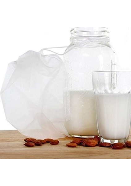 Pamuk Örgü Filtre Torbası Çay Süt Şarap Kahve Süzgeç Yeniden Kullanılabilir Net Manuel Mutfak Ev Aksesuarları 21X26 cm (Yurt Dışından) indirimleri