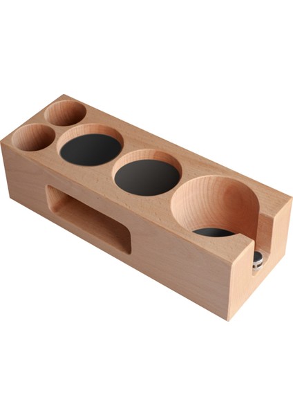 Kahve Sabotaj Tutucu Filtre Standı Ahşap Espresso Dağıtıcı Mat Raf Kahve Makinesi Aracı Aksesuarları 51/54MM (Yurt Dışından)