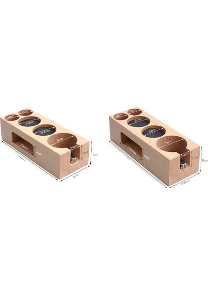 Kahve Sabotaj Tutucu Filtre Standı Ahşap Espresso Dağıtıcı Mat Raf Kahve Makinesi Aracı Aksesuarları 51/54MM (Yurt Dışından)