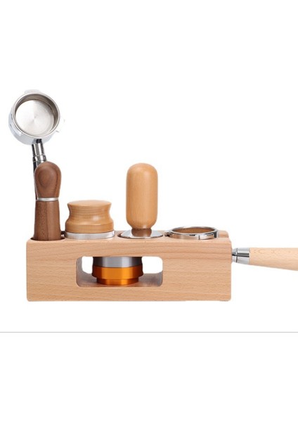 Kahve Sabotaj Tutucu Filtre Standı Ahşap Espresso Dağıtıcı Mat Raf Kahve Makinesi Aracı Aksesuarları 51/54MM (Yurt Dışından)