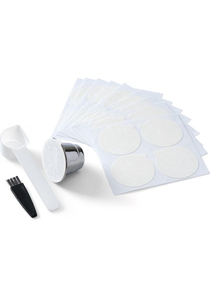 Tek Kullanımlık Folyolu Kahve Kapsülü Için Paslanmaz Çelik Contalar Kolay Temizlenebilir Yeniden Kullanılabilir Bardak Gövdesi, C (Yurt Dışından)