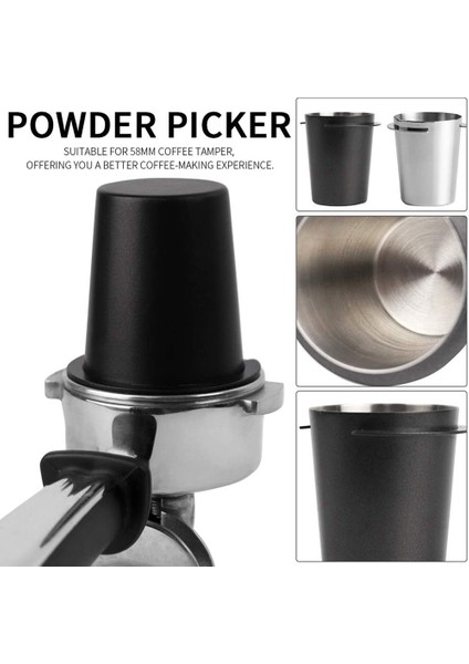 Kahve Dozaj Bardağı, Paslanmaz Çelik Dozaj Bardağı Toz Besleyici Bardak Parçası Espresso Kahve Makinesi Aksesuarları (Gümüş) (Yurt Dışından) fiyatları