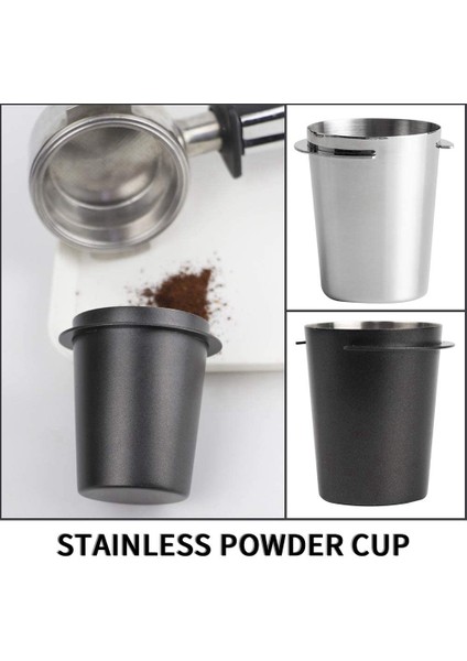 Kahve Dozaj Bardağı, Paslanmaz Çelik Dozaj Bardağı Toz Besleyici Bardak Parçası Espresso Kahve Makinesi Aksesuarları (Gümüş) (Yurt Dışından) modelleri