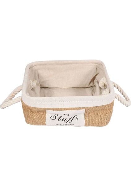 Iskandinav Tarzı Eva Saklama Kutusu Kalınlaşma Japonya ve Güney Kore Basit Yama Maddeleri Pamuk Masa Üstü Saklama Kutusu (S) (Yurt Dışından)