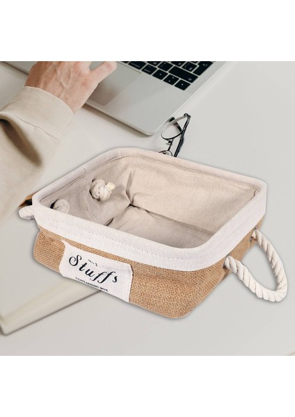 Iskandinav Tarzı Eva Saklama Kutusu Kalınlaşma Japonya ve Güney Kore Basit Yama Maddeleri Pamuk Masa Üstü Saklama Kutusu (S) (Yurt Dışından) fiyatları