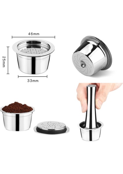 Paslanmaz Çelik Doldurulabilir Yeniden Kullanılabilir Kahve Kapsülü Cafeteira Filtresi K Ücreti ve Cafissimo Krema Makinesi Kahve Parçaları (Yurt Dışından)