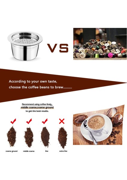 Paslanmaz Çelik Doldurulabilir Yeniden Kullanılabilir Kahve Kapsülü Cafeteira Filtresi K Ücreti ve Cafissimo Krema Makinesi Kahve Parçaları (Yurt Dışından)