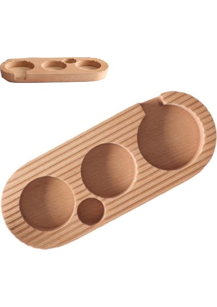 Kahve Kurcalama Rafı, Masif Ahşap Kahve Tozu Tutucu, Kahve Filtresi Kurcalama Standı, Sap Eşleştirme Aletleri 51/53MM (Yurt Dışından)