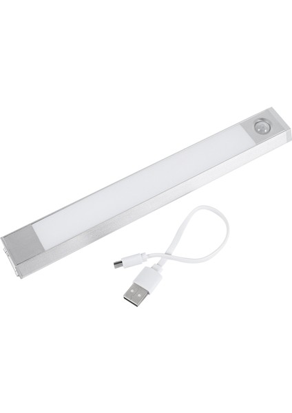 Hareket Sensörü Işık 60 LED Kabine Aydınlatma Kumandalı Kablosuz Gece Lambası Taşınabilir Manyetik Güvenlik Dolap Işığı Yakına Sopa (Beyaz) (Yurt Dışından)