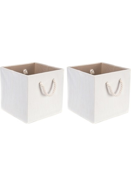 2 Adet 13 Inç Su Geçirmez Saklama Kutusu Pamuk Halat Saplı Enkaz Saklama Kutusu Giyim Bitirme Kutusu (Yurt Dışından)