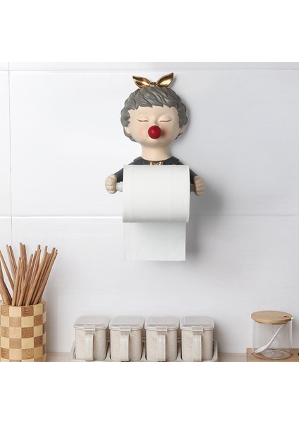 Tuvalet Kağıdı Tutucusu Dekor Kağıt Havluluk Ev Geliştirme Banyo Aksesuarları Banyo Dekorasyonu Mor (Yurt Dışından) fiyatları
