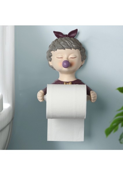 Tuvalet Kağıdı Tutucusu Dekor Kağıt Havluluk Ev Geliştirme Banyo Aksesuarları Banyo Dekorasyonu Mor (Yurt Dışından) fırsatları