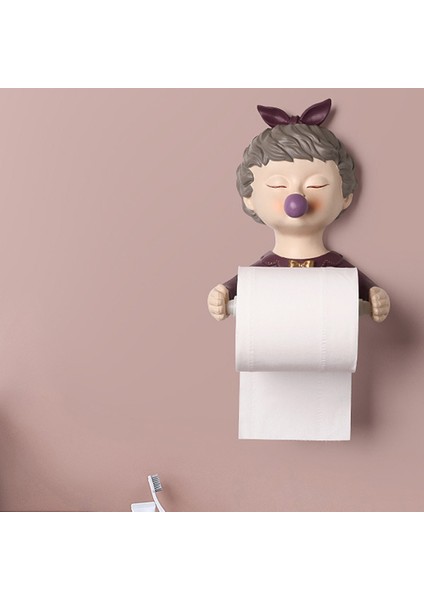 Tuvalet Kağıdı Tutucusu Dekor Kağıt Havluluk Ev Geliştirme Banyo Aksesuarları Banyo Dekorasyonu Mor (Yurt Dışından) indirimleri
