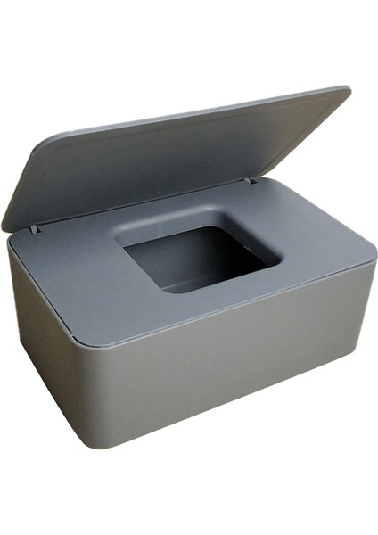 Toz Geçirmez Doku Saklama Kutusu Kasa Islak Mendil Dispenseri Tutucu Ev Ofis Masası Araba Için Kapaklı (Yurt Dışından)