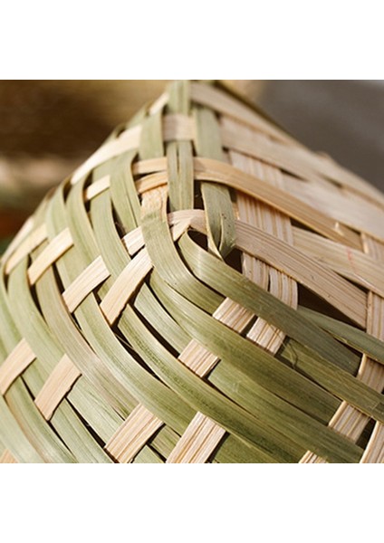 El Yapımı Doğal Bambu Dokuma Depolama Sepeti Konteyner Aperatif Şeker Gıda Küçük Saksı Rattan Dekorasyon M (Yurt Dışından) indirimleri