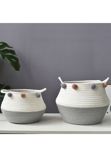 Dokuma Pamuk Halatlı Sepet, Kirli Giysiler, Oyuncaklar, Yatak Odasında, Oturma Odasında ve Çocuk Odasında Battaniye Saklama Alanı, Xl (Yurt Dışından) fırsatları