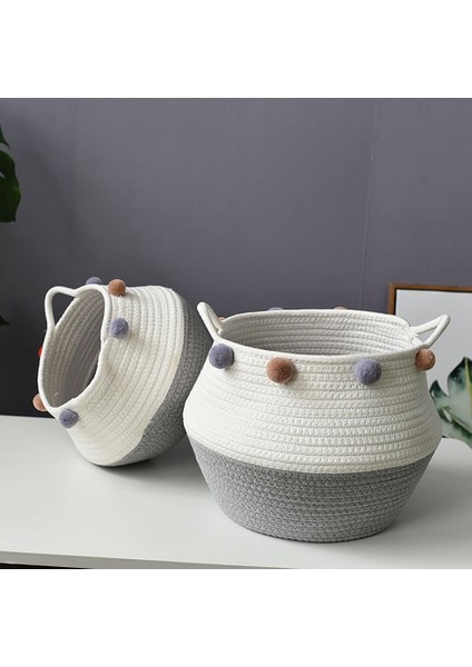 Dokuma Pamuk Halatlı Sepet, Kirli Giysiler, Oyuncaklar, Yatak Odasında, Oturma Odasında ve Çocuk Odasında Battaniye Saklama Alanı, Xl (Yurt Dışından) indirimleri