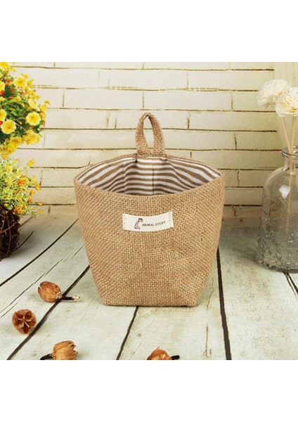 3 Adet Asılı Saklama Çantası Pamuk Keten Depolama Sepeti Katlanabilir, Oda Duvar Kapı Dolap Için Dekor Kutusu Çantası (Şerit) (Yurt Dışından) fiyatları