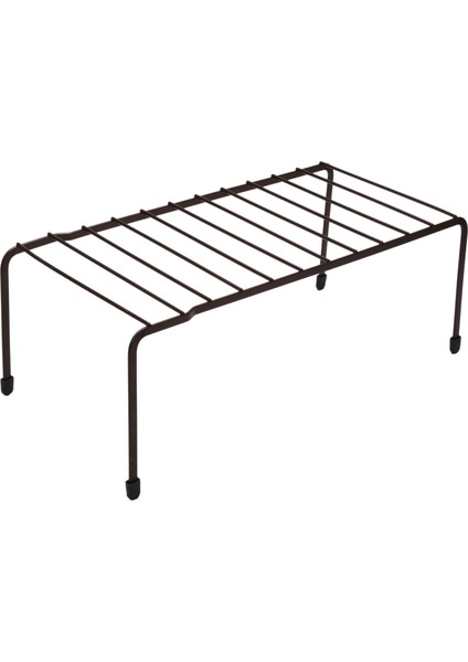 Ayarlanabilir Mutfak Depolama Rafı Metal Dolap Depolama Rafı Kaymaz Baharat Rafı Tek Katmanlı Organizatör Yerden Tasarruf - Kahverengi (Yurt Dışından)