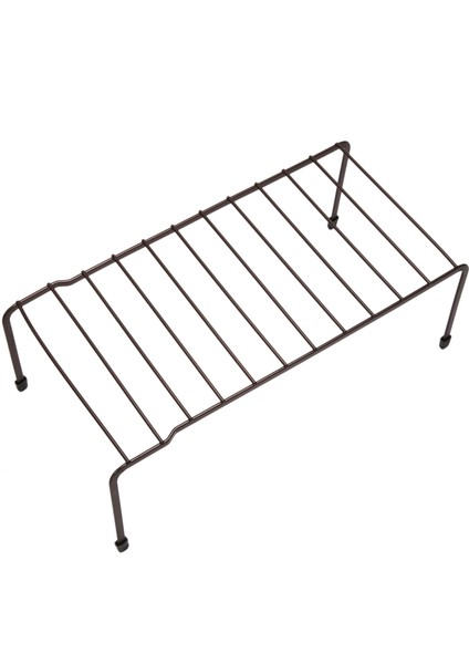 Ayarlanabilir Mutfak Depolama Rafı Metal Dolap Depolama Rafı Kaymaz Baharat Rafı Tek Katmanlı Organizatör Yerden Tasarruf - Kahverengi (Yurt Dışından) indirimleri