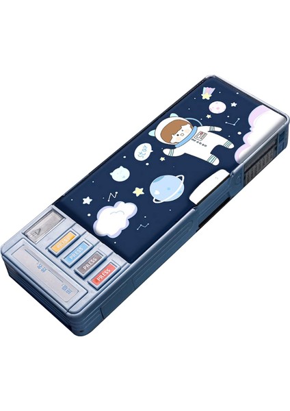 Renkli Karikatür Karakter Kalem Kutusu Güzel Prenses Desen Çok Fonksiyonlu Kalem Kutusu Öğrenci Için Çocuklar Için Özel Hediyeler / Çocuklar (Mavi) (Yurt Dışından)