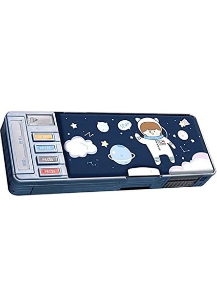 Renkli Karikatür Karakter Kalem Kutusu Güzel Prenses Desen Çok Fonksiyonlu Kalem Kutusu Öğrenci Için Çocuklar Için Özel Hediyeler / Çocuklar (Mavi) (Yurt Dışından) fırsatları