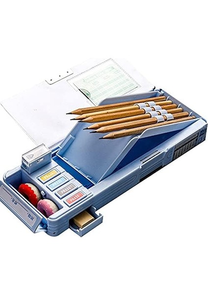 Renkli Karikatür Karakter Kalem Kutusu Güzel Prenses Desen Çok Fonksiyonlu Kalem Kutusu Öğrenci Için Çocuklar Için Özel Hediyeler / Çocuklar (Mavi) (Yurt Dışından) indirimleri