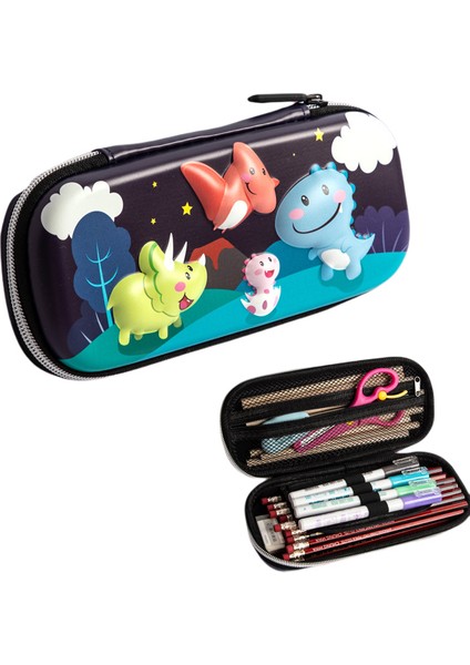 Çocuk Kalem Kutusu Saklama Kutusu 3D Kompozit Film Kalem Kutusu Su Geçirmez Büyük Kapasiteli Kılıf (Yurt Dışından)