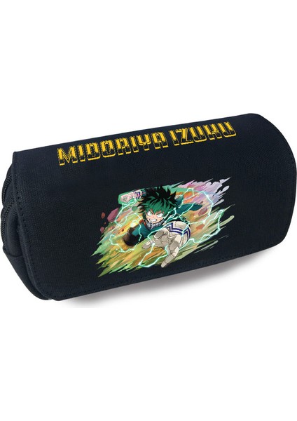 My Hero Academia Tuval Büyük Kapasiteli Çift Katmanlı Kalem Çantası Anime Kırtasiye Kutusu Öğrenci Kırtasiye Kalem Çantası (Yurt Dışından) modelleri