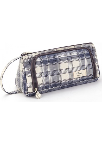 Öğrenciler Için Basit Yaratıcı Kalem Kutusu Tuval Çok Katmanlı Büyük Kapasiteli Kırtasiye Çantası (Yurt Dışından)