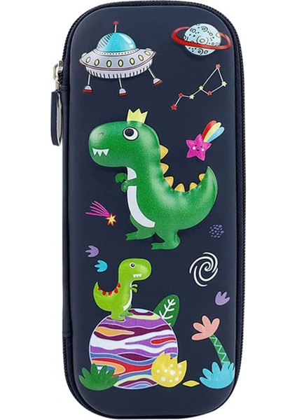 Kızlar Için Kalem Kutusu Sevimli Kalem Kutusu Karikatür Kedi 3D Eva Bölmeli Kalem Kutusu Kılıfı Tutucu Okul Hediyeleri (Dinozor) (Yurt Dışından)