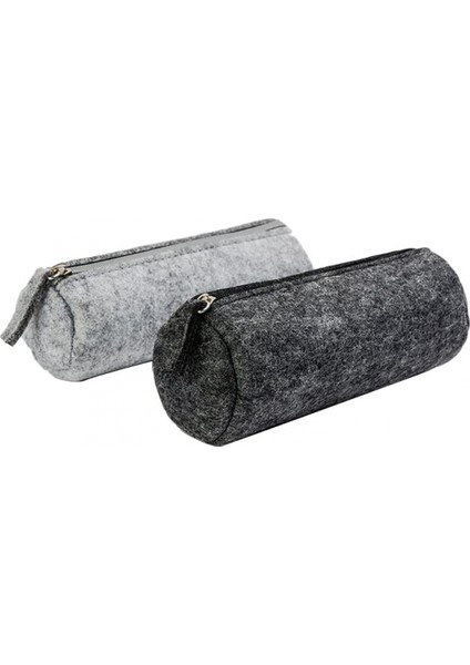 Moda Yün Keçe Basit Kozmetik Kalem Kalem Çantası Kılıfı Rulo-Şık Minimalist Yün Keçe Katlanmış Kalem Kutusu/kalemlik ((Siyah) (Yurt Dışından) fırsatları