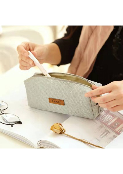 Büyük Kalem Kutusu Büyük Kapasiteli Kalem Çantası Çantası Kalem Tutucu Tek Katmanlı Okul Malzemeleri Orta Okul Ofis Üniversite Öğrencileri Için Uygun Kırtasiye Saklama Kutusu Kız E (Yurt Dışından) fiyatları