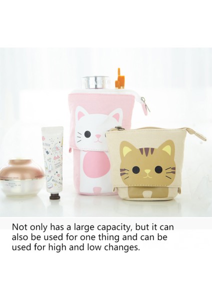 Teleskopik Kalem Kutusu Trafo Ayakta Kırtasiye Kalem Tutucu Tuval Çift Kullanımlı Pop-Up Okul Ofis Kolej Için Fermuarlı Standı Kalem Çantaları (Yurt Dışından) fiyatları