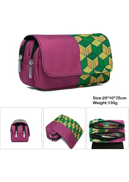 Demon Slayer Kalem Kutusu Karikatür Büyük Kapasiteli Okul Çantası Öğrenci Kırtasiye Çantası Kalem Kutusu Okul Ofis 20 10 7.5cm A Okula Dönüş Malzemeleri (Yurt Dışından) fırsatları