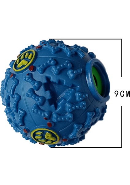 Evcil Hayvan Malzemeleri Sızıntı Topları Köpek Maması Topları Renk Garip Çığlıklar Diş Taşlama Dayanıklı Isırık Sesli Oyuncaklar Eğitici Toplar (Orta Mavi) (Yurt Dışından)