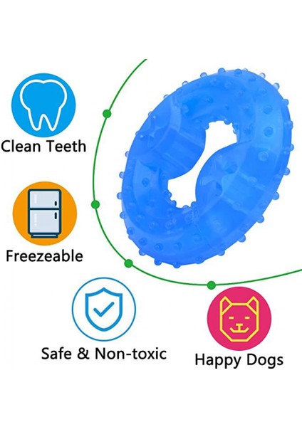Köpekler Için Pet Diş Kaşıyıcı Soğutma Çiğneme Oyuncak Yavru Köpekler Için Diş Çıkarma Oyuncak, Daha Fazla Eğlence Için Ikramlarla Uyumlu (Çiğneme Halkası) (Yurt Dışından) fiyatları